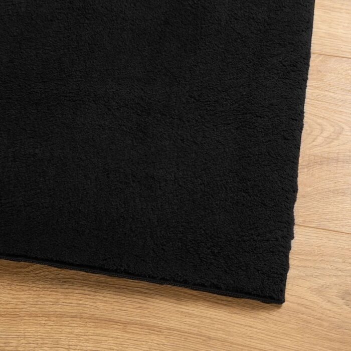 Tapis HUARTE à poils courts doux et lavable noir 160x230 cm – Image 2