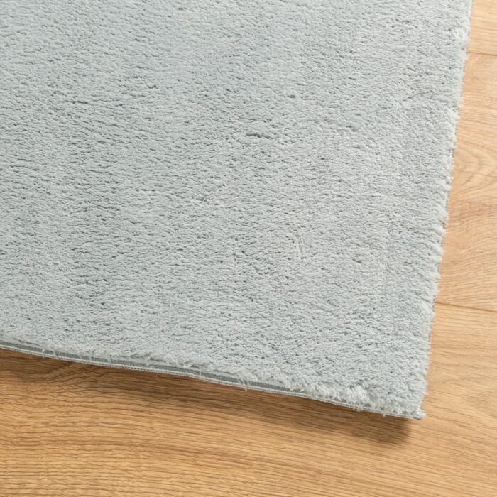 Tapis HUARTE à poils courts doux et lavable bleu 120x170 cm – Image 2
