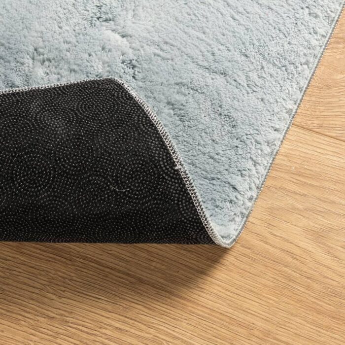 Tapis HUARTE à poils courts doux et lavable bleu 120x170 cm – Image 3