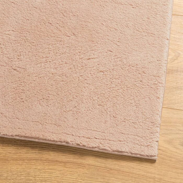Tapis HUARTE à poils courts doux lavable rouge clair 200x200 cm – Image 2