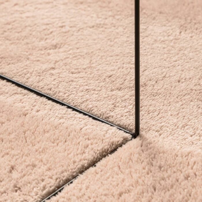 Tapis HUARTE à poils courts doux lavable rouge clair 200x200 cm – Image 6