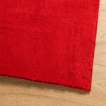 Tapis HUARTE à poils courts doux et lavable rouge 160x160 cm – Image 2