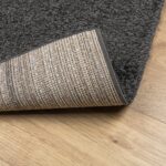 Tapis shaggy PAMPLONA poils longs moderne anthracite 80x150 cm – Image 3