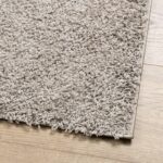 Tapis shaggy PAMPLONA poils longs moderne beige 60x110 cm – Image 2