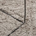 Tapis shaggy PAMPLONA poils longs moderne beige 120x170 cm – Image 6