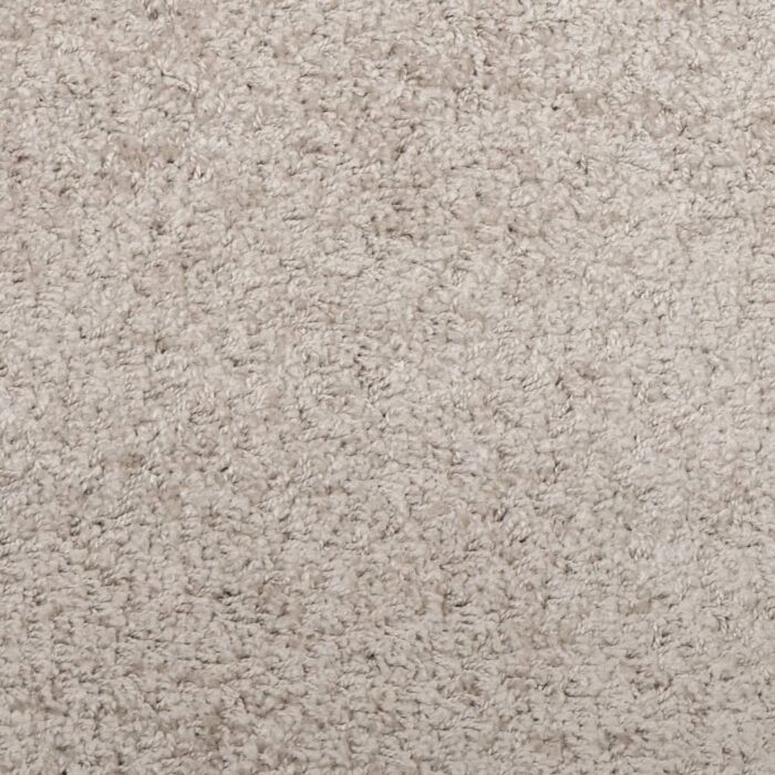 Tapis shaggy PAMPLONA poils longs moderne beige 120x170 cm – Image 7