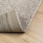 Tapis shaggy PAMPLONA poils longs moderne beige 140x200 cm – Image 3