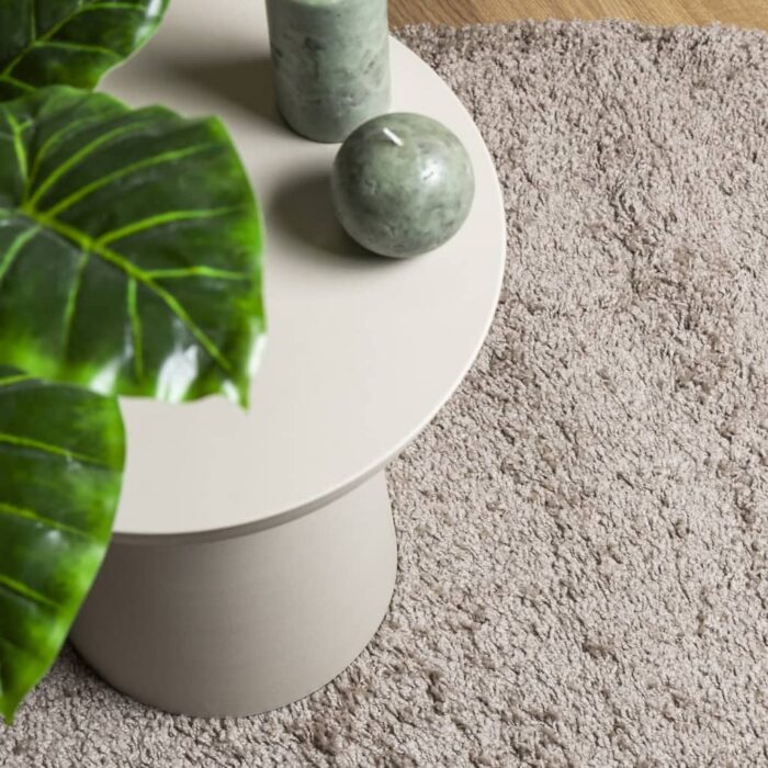 Tapis shaggy PAMPLONA poils longs moderne beige 160x230 cm – Image 5
