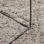 Tapis shaggy PAMPLONA poils longs moderne beige 200x280 cm – Image 6