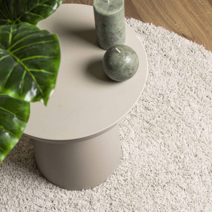 Tapis shaggy PAMPLONA poils longs moderne crème 80x150 cm – Image 5