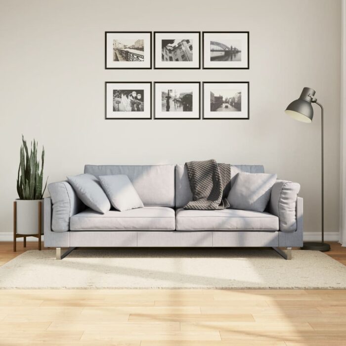 VXL8721012228306_m_en_hd_1.jpg Tapis shaggy PAMPLONA poils longs moderne crème 80x150 cm – Image 1