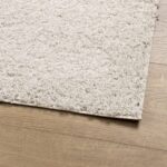 Tapis shaggy PAMPLONA poils longs moderne crème 100x200 cm – Image 2