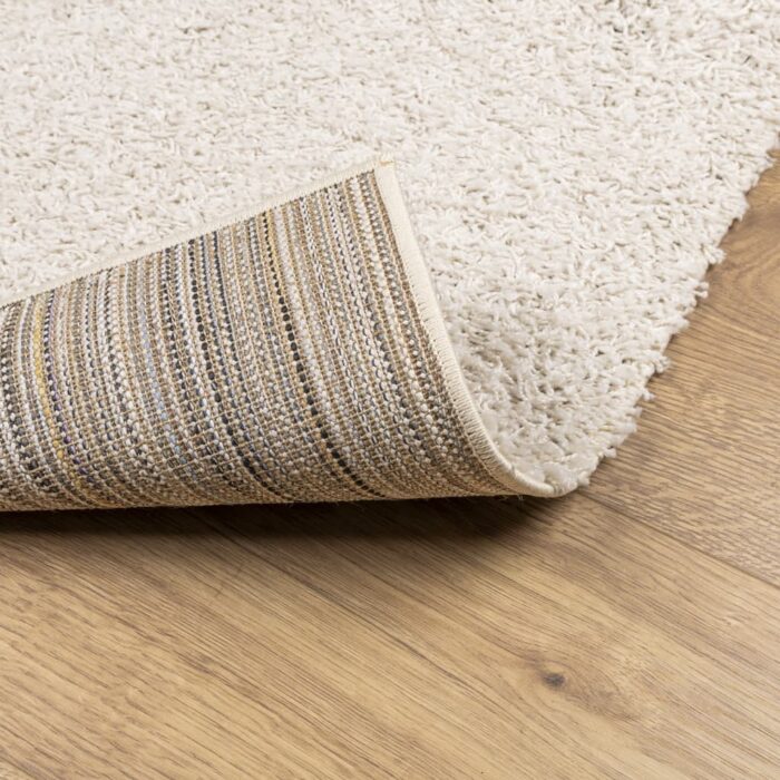 Tapis shaggy PAMPLONA poils longs moderne crème 100x200 cm – Image 3