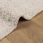 Tapis shaggy PAMPLONA poils longs moderne crème 100x200 cm – Image 4