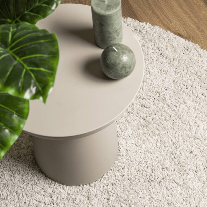 Tapis shaggy PAMPLONA poils longs moderne crème 100x200 cm – Image 5