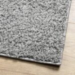 Tapis shaggy PAMPLONA poils longs moderne gris 80x150 cm – Image 2
