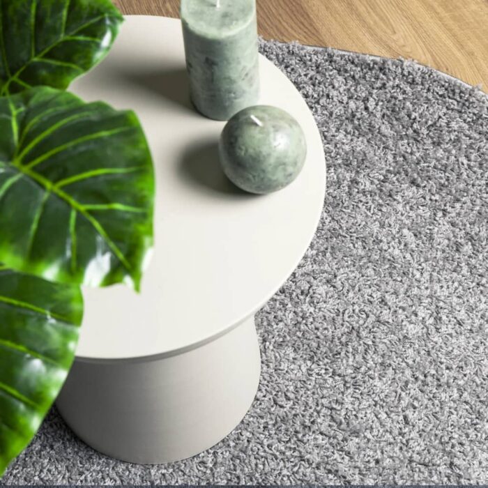 Tapis shaggy PAMPLONA poils longs moderne gris 80x150 cm – Image 5