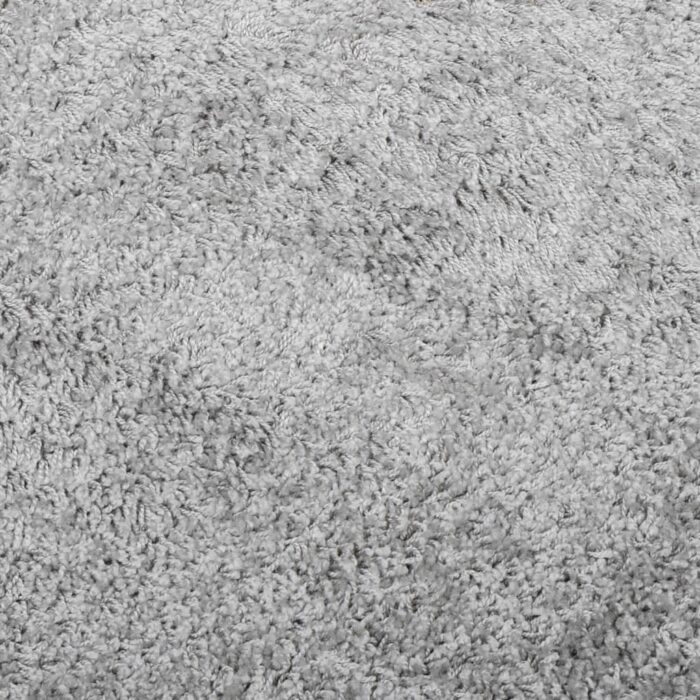 Tapis shaggy PAMPLONA poils longs moderne gris 80x150 cm – Image 7