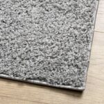 Tapis shaggy PAMPLONA poils longs moderne gris 140x200 cm – Image 2