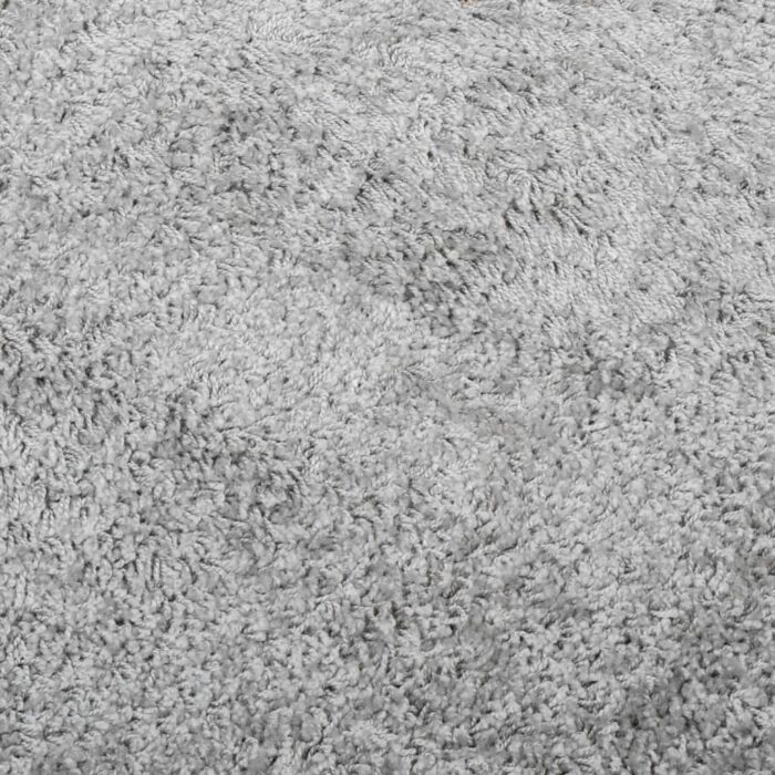 Tapis shaggy PAMPLONA poils longs moderne gris 140x200 cm – Image 7