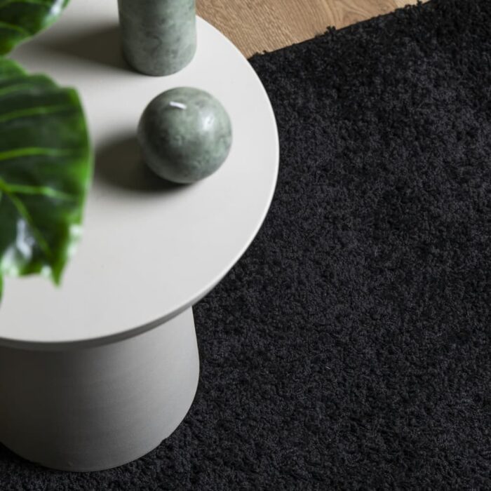 Tapis shaggy PAMPLONA poils longs moderne noir 140x200 cm – Image 5