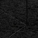 Tapis shaggy PAMPLONA poils longs moderne noir 140x200 cm – Image 6