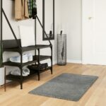 Tapis shaggy PAMPLONA poils longs moderne vert 60x110 cm