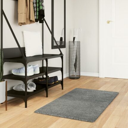 Tapis shaggy PAMPLONA poils longs moderne vert 60x110 cm