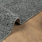Tapis shaggy PAMPLONA poils longs moderne vert 80x150 cm – Image 4