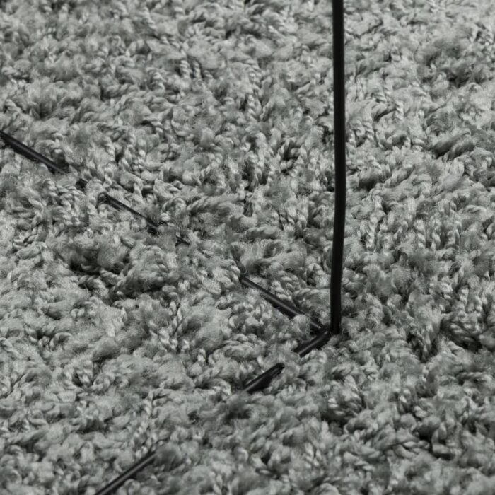Tapis shaggy PAMPLONA poils longs moderne vert 80x200 cm – Image 6