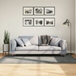 Tapis shaggy PAMPLONA poils longs moderne vert 100x200 cm