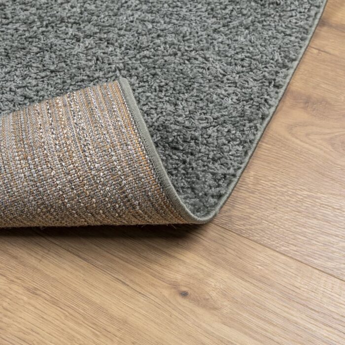 Tapis shaggy PAMPLONA poils longs moderne vert 200x280 cm – Image 3