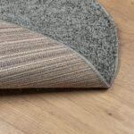 Tapis shaggy PAMPLONA poils longs moderne vert Ø 100 cm – Image 3