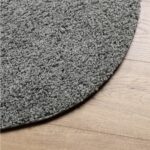 Tapis shaggy PAMPLONA poils longs moderne vert Ø 240 cm – Image 2