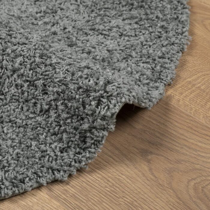 Tapis shaggy PAMPLONA poils longs moderne vert Ø 240 cm – Image 4
