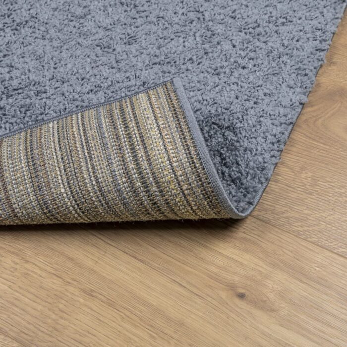 Tapis shaggy PAMPLONA poils longs moderne bleu 100x200 cm – Image 3
