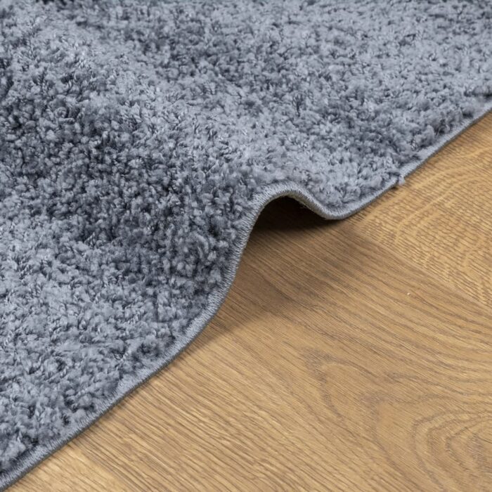 Tapis shaggy PAMPLONA poils longs moderne bleu 100x200 cm – Image 4