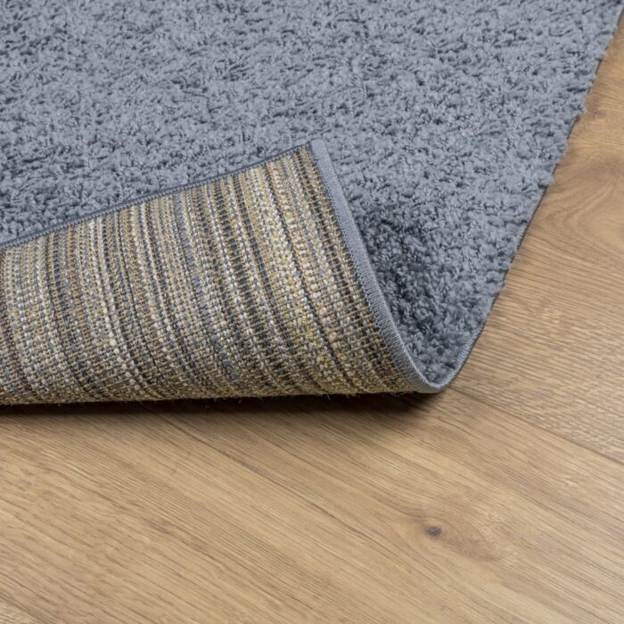 Tapis shaggy PAMPLONA poils longs moderne bleu 140x200 cm – Image 3