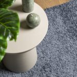 Tapis shaggy PAMPLONA poils longs moderne bleu 140x200 cm – Image 5