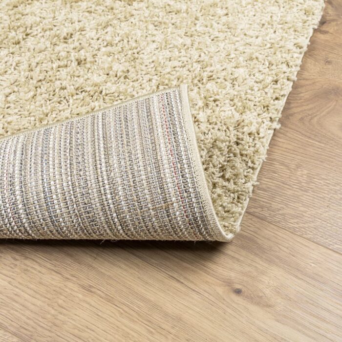 Tapis shaggy PAMPLONA poils longs moderne doré 100x200 cm – Image 3