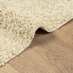 Tapis shaggy PAMPLONA poils longs moderne doré 100x200 cm – Image 4
