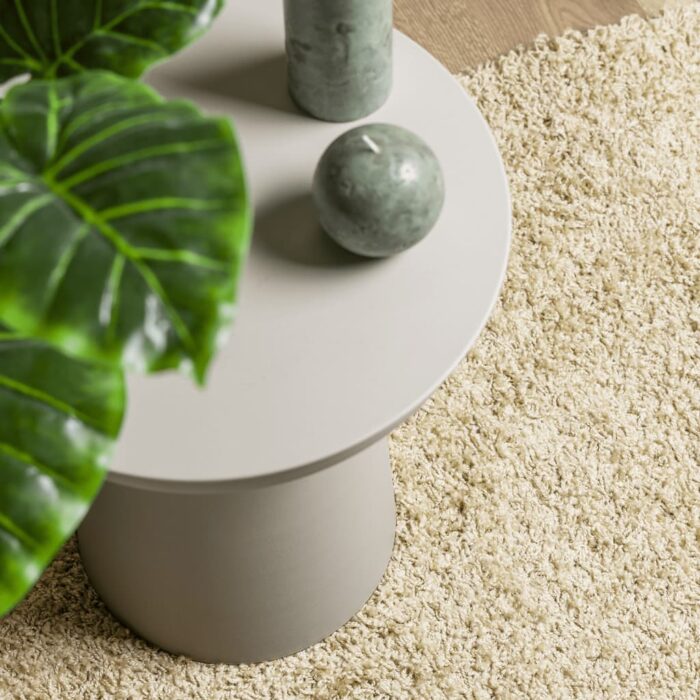 Tapis shaggy PAMPLONA poils longs moderne doré 100x200 cm – Image 5