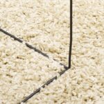 Tapis shaggy PAMPLONA poils longs moderne doré Ø 120 cm – Image 6