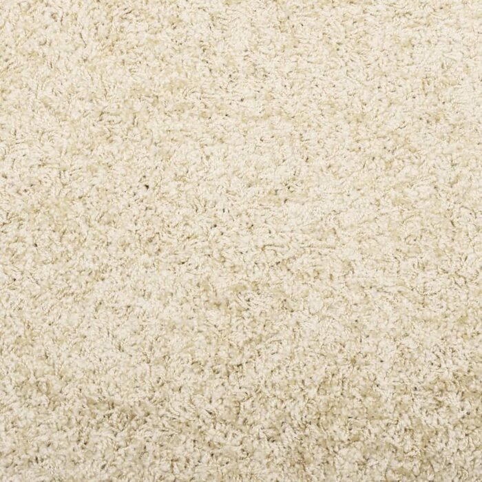 Tapis shaggy PAMPLONA poils longs moderne doré Ø 120 cm – Image 7