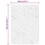 Tapis shaggy à poils longs moderne beige anthracite 160x230 cm – Image 8