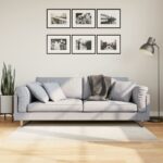 Tapis IZA poils courts style scandinave crème 80x150 cm