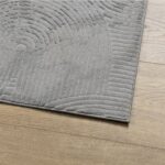 Tapis IZA poils courts style scandinave gris 120x170 cm – Image 2