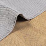 Tapis IZA poils courts style scandinave gris 120x170 cm – Image 4