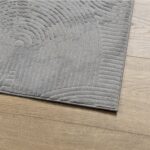Tapis IZA poils courts style scandinave gris 140x200 cm – Image 2