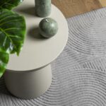 Tapis IZA poils courts style scandinave gris 140x200 cm – Image 5